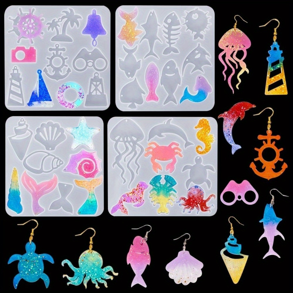 Aquarium And Marine - The Ocean-themed Earring And Pendant Mold