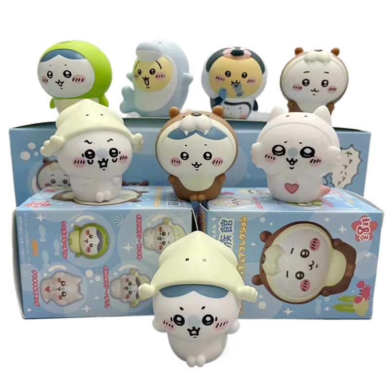 Aquarium And Marine - 8pcs/Box Kawaii Chiikawa Aquarium Blind Box