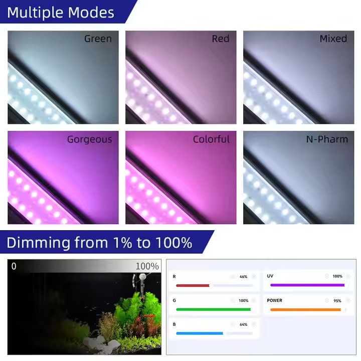 WEEK AQUA S Series RGB+UV Full - Marine Aquarium Uv ulasan dan harga