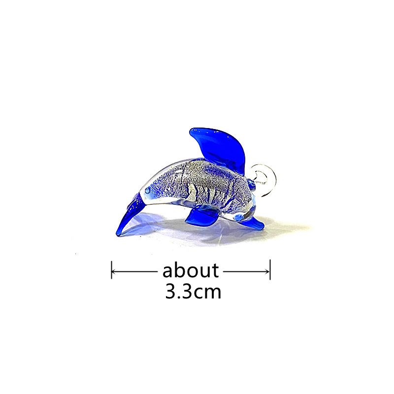 2PCS Mini Glass Dolphin Pendan - Marine Aquarium Europe ulasan dan harga