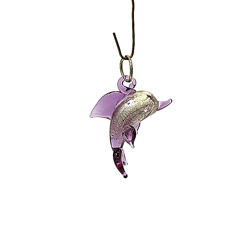 2PCS Mini Glass Dolphin Pendan - Marine Aquarium Europe ulasan dan harga
