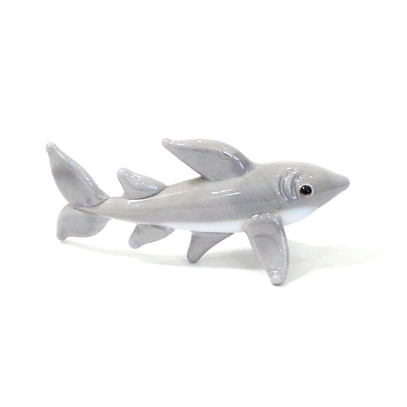 Handmade Mini Glass Shark Figu - Marine Aquarium Design ulasan dan harga