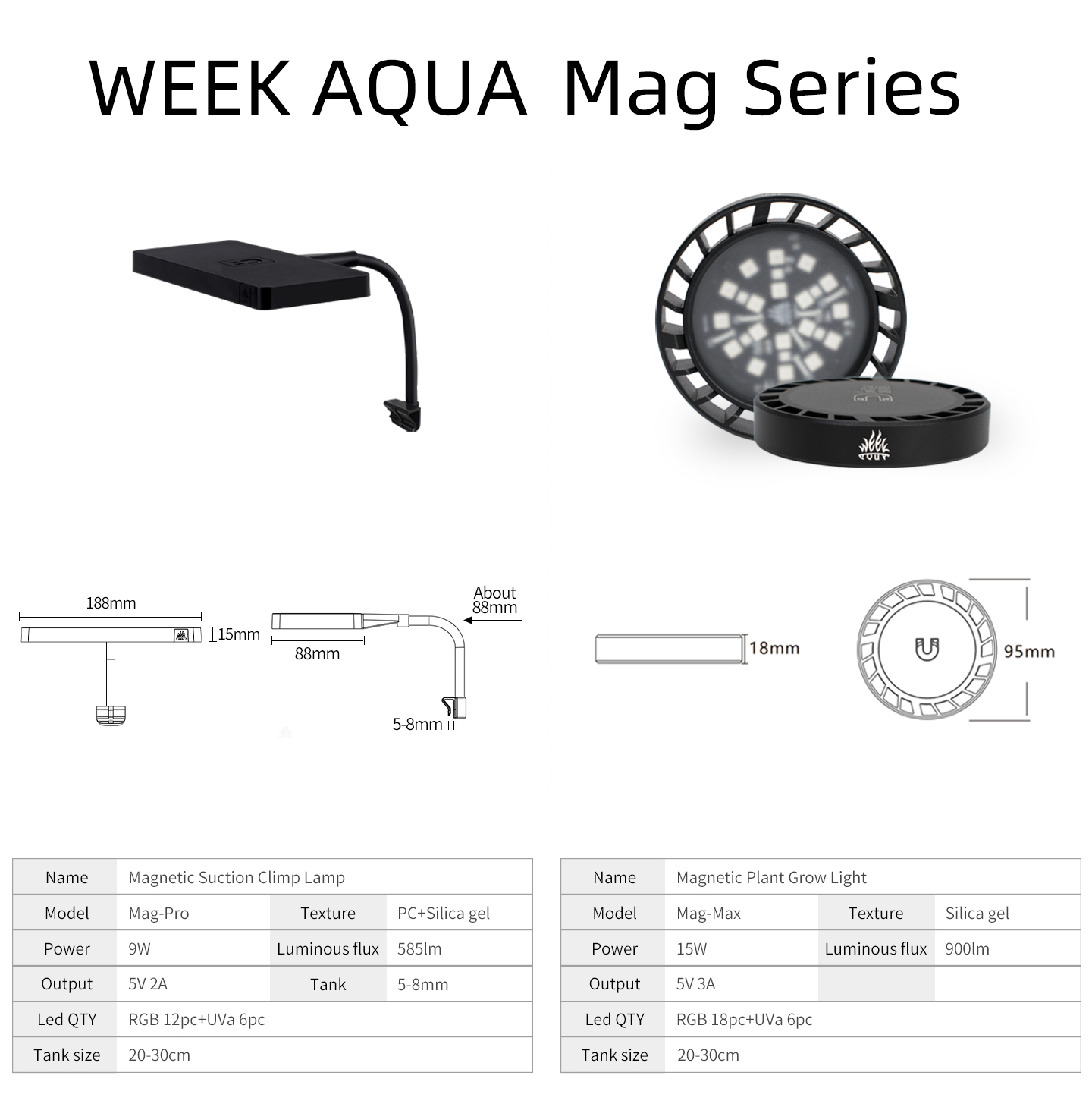 WEEK AQUA Mag Pro Mag Max Nano - Marine Aquarium Uv ulasan dan harga