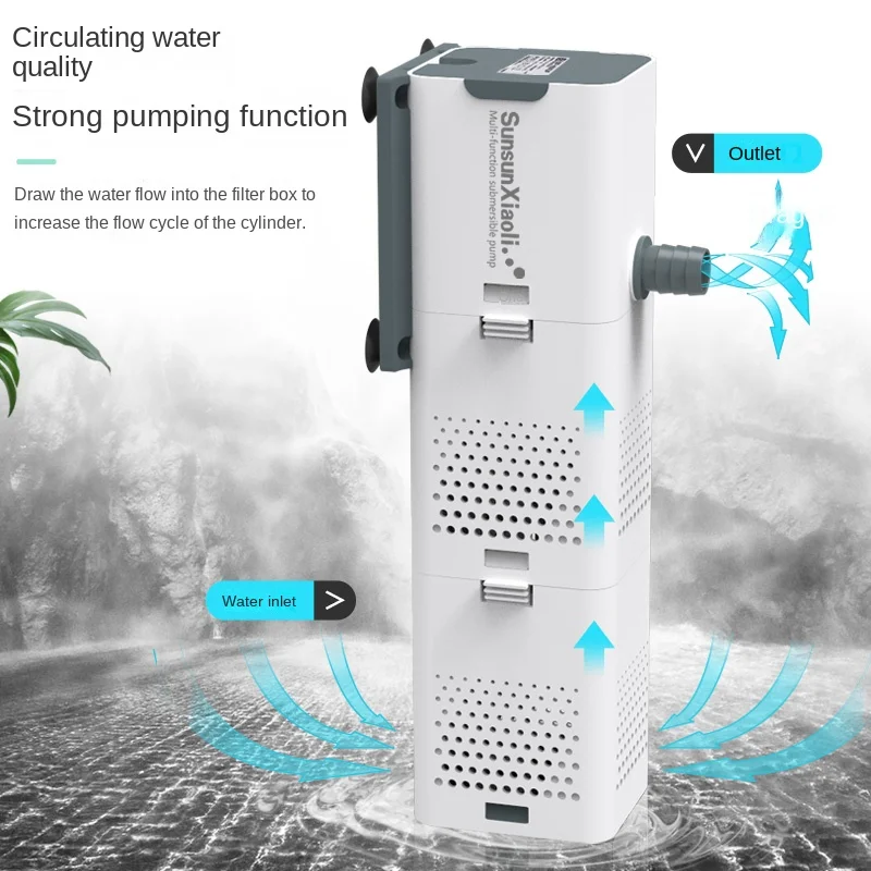 SUNSUN 3 in 1 Filter for Aquar - Marine Aquarium Design ulasan dan harga