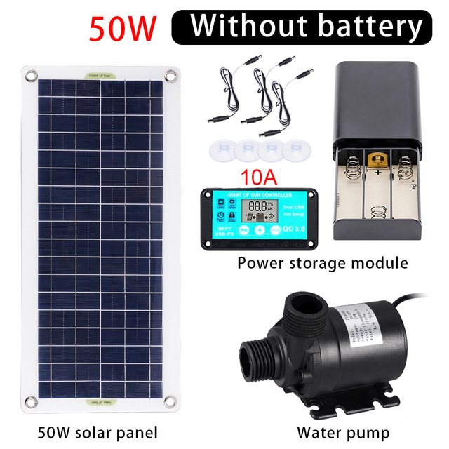 50W Solar Power Water Pump Set - Marine Aquarium Equipment ulasan dan harga