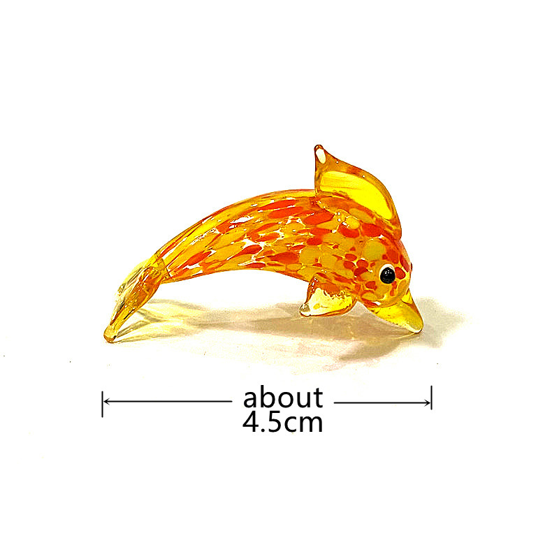 Handmade Mini Glass Dolphin Fi - Marine Aquarium Europe ulasan dan harga