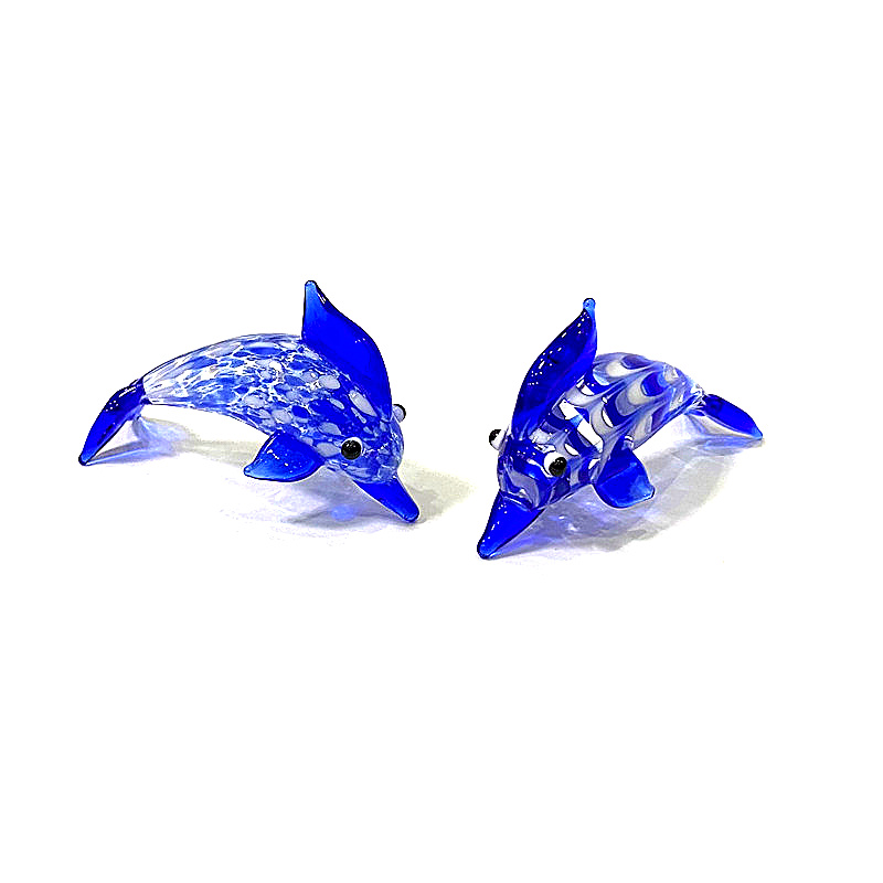 Handmade Mini Glass Dolphin Fi - Marine Aquarium Europe ulasan dan harga