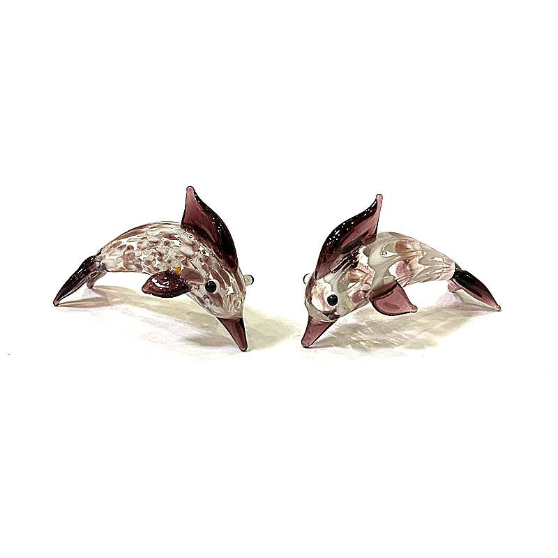 Handmade Mini Glass Dolphin Fi - Marine Aquarium Europe ulasan dan harga