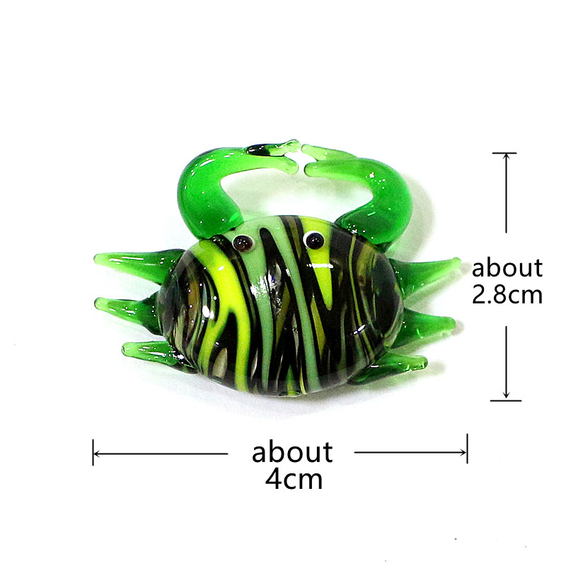 Handmade Cute Mini Glass Crab  - Aquarium And Marine ulasan dan harga