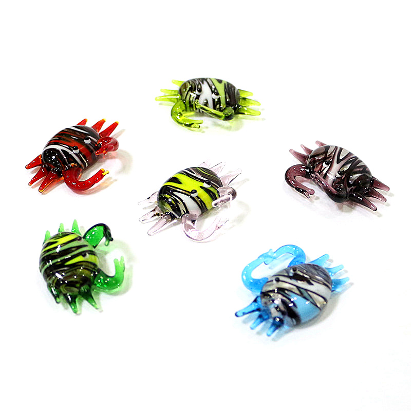 Handmade Cute Mini Glass Crab  - Aquarium And Marine ulasan dan harga
