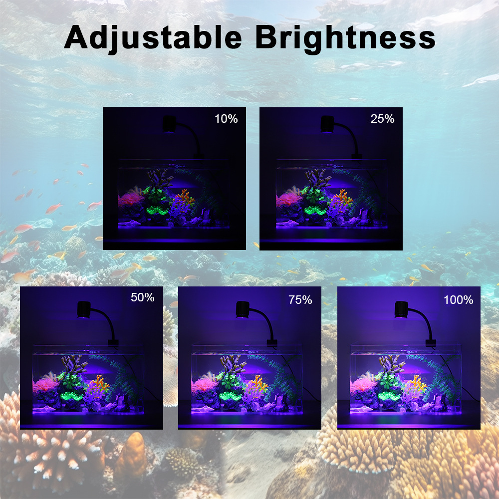 LED Aquarium Light Full Spectr - Marine Aquarium Uv ulasan dan harga