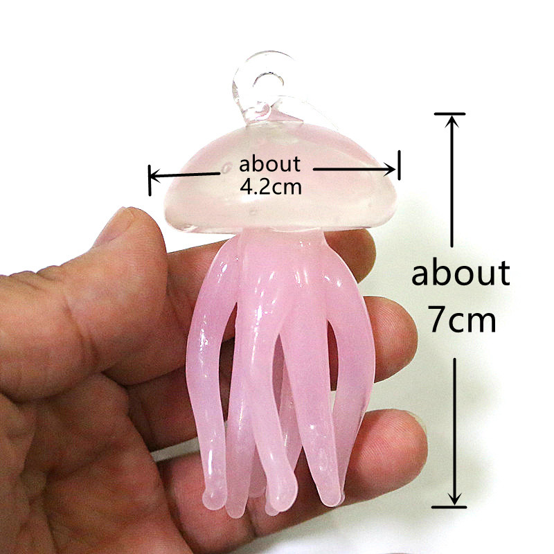 Pink Jellyfish Glass Pendant C - Aquarium And Marine ulasan dan harga